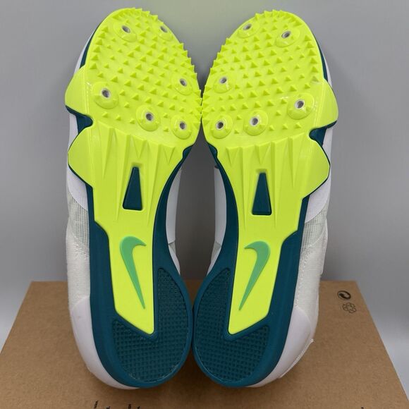 Nike Zoom Pole Vault PV Elite White Spikes Track Shoes Men\'s 11.5 NEW FZ9649-100